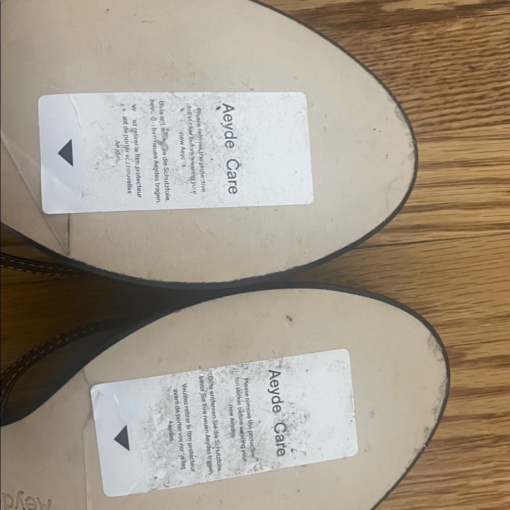 AEYDE Daphne Leather Sandals SIZE 40 NEW flip flop heels - Picture 6 of 7